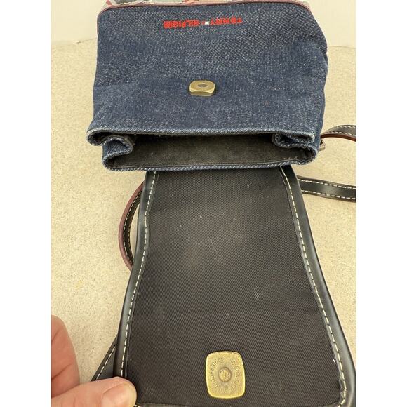 Y2K‎ Vintage Tommy Hill Plaid Denim Mini Backpack Retro Style - Picture 8 of 16